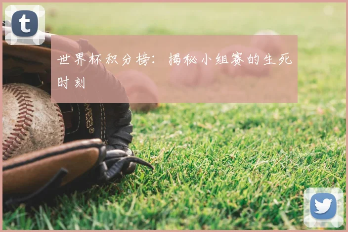 世界杯积分榜：揭秘小组赛的生死时刻
